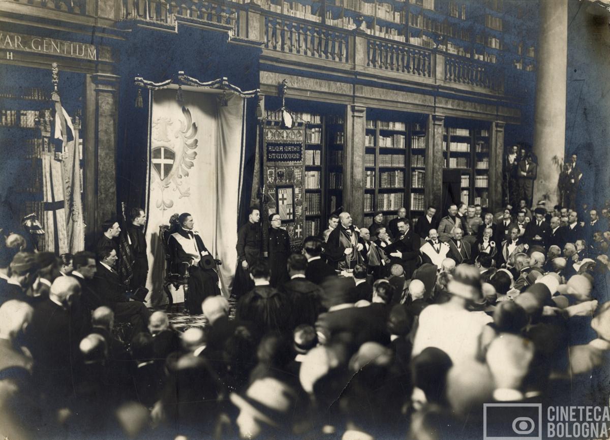 Bologna. Conferimento della laurea al principe ereditario 17 giugno 1926 aula magna università