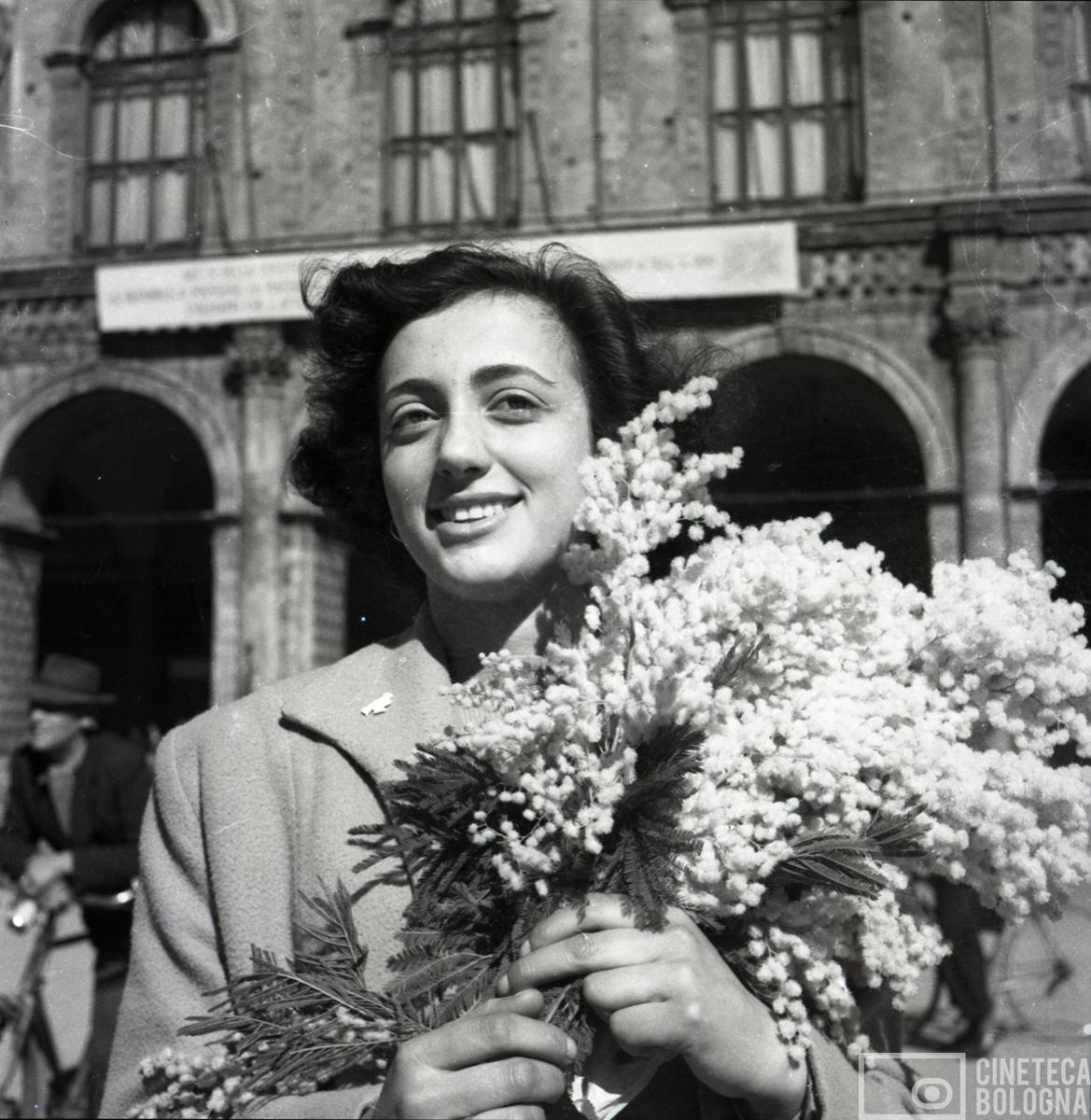 Bologna. Piazza Maggiore. Giornata della donna